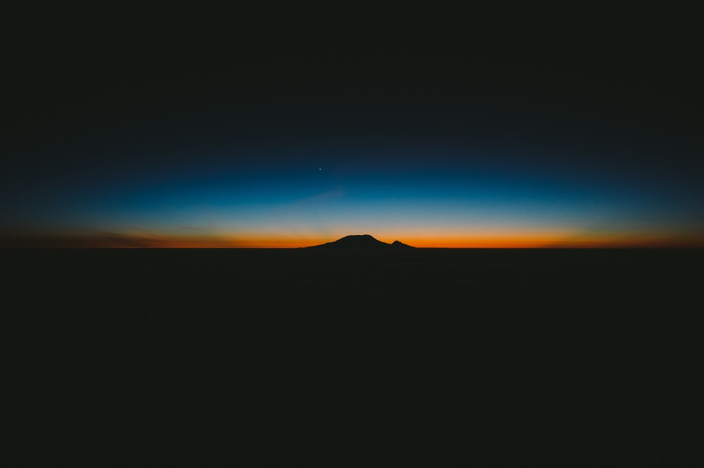 Sunset in Tanzania.