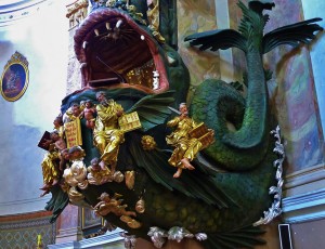 pulpit shaped like giant fish