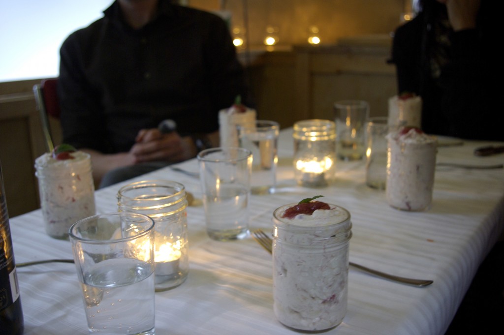 Photograph of dessert-laden table