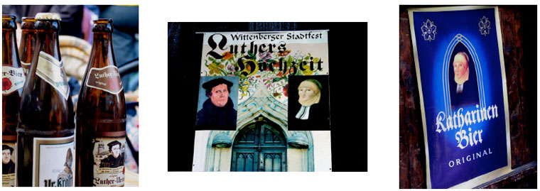 Luther and Katharina von Bora Beer. After marrying Luther, Katharina managed the brewery at the former Augustinian monastery that became the Luther family home. Photos by author.