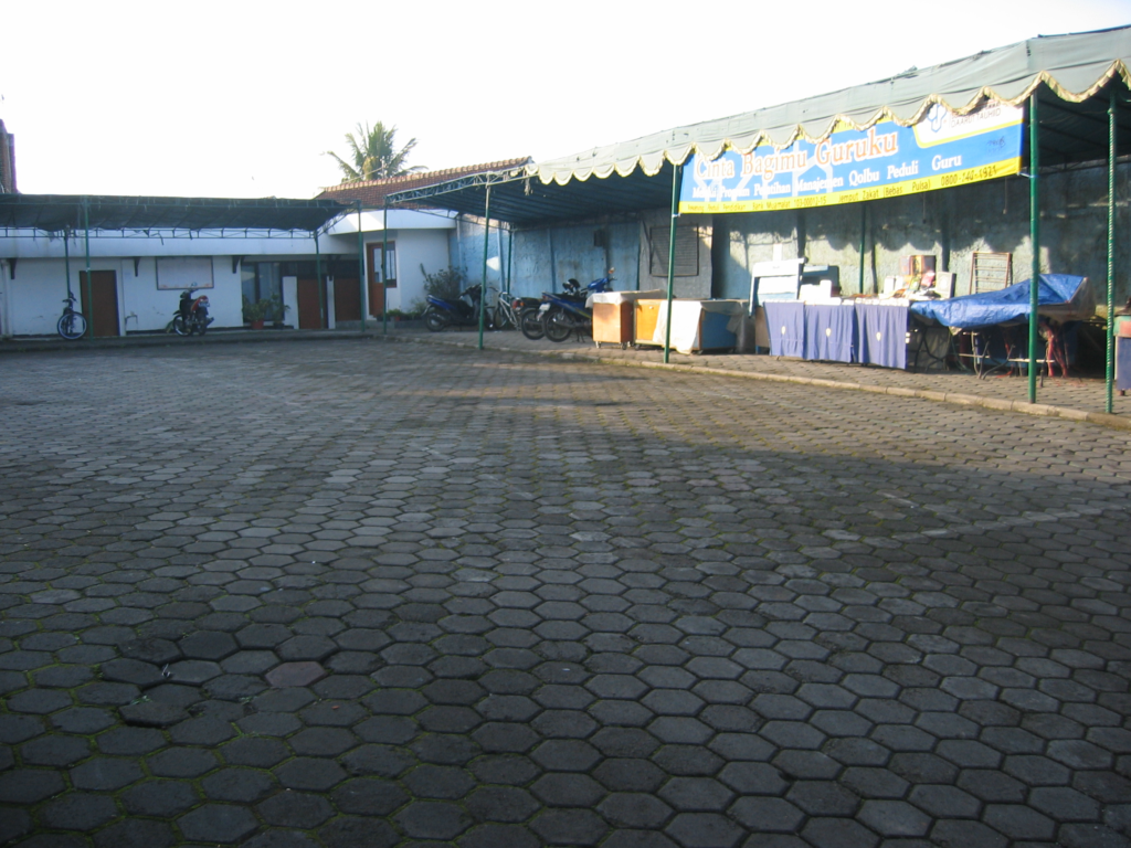 An empty courtyard