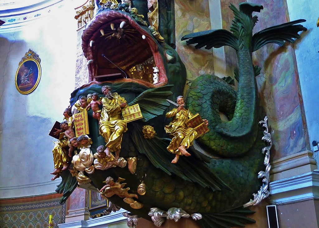 pulpit shaped like giant fish