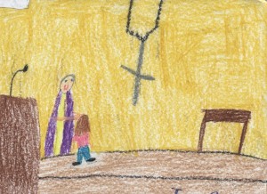 Photograph of Child’s Drawing.