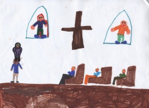 Photograph of Child’s Drawing.