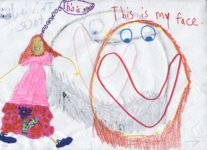 Photograph of Child’s Drawing.