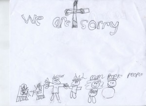 Photograph of Child’s Drawing.