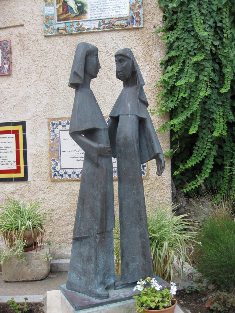Photograph of Statue of the Visitation.